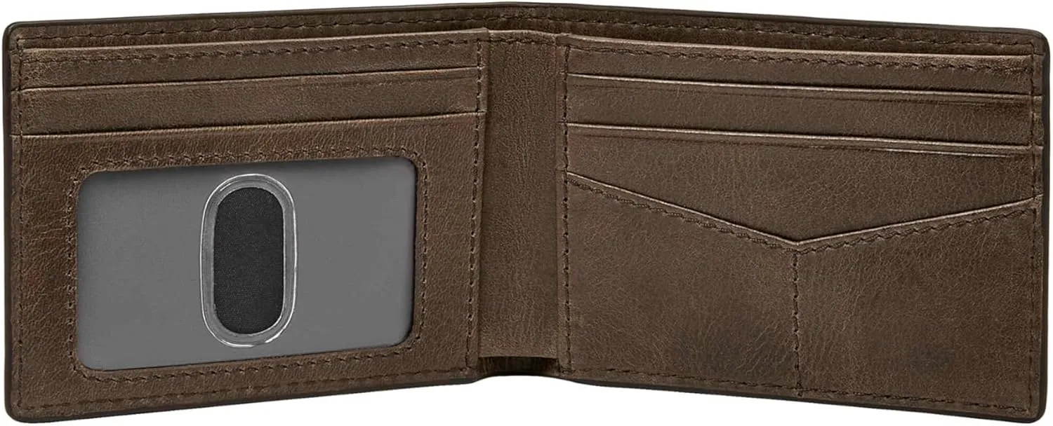 Fossil Men's Anderson Leather Slim Minimalist Bifold Front Pocket Wallet