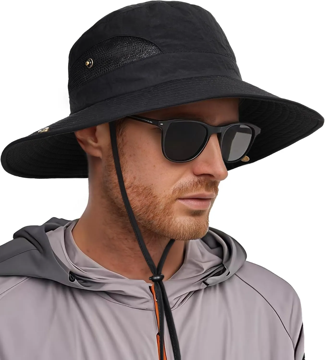 FURTALK Mens Bucket Sun Hat UPF 80  Wide Brim Hiking Fishing Beach Outdoor Hats