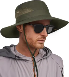 FURTALK Mens Bucket Sun Hat UPF 80  Wide Brim Hiking Fishing Beach Outdoor Hats