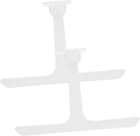 Gadpiparty 2pcs Bed Desk Table Legs Folding Legs Hardware Folding Desk Leg Camping Table Accessories Foldable Support Legs Adjustable Desk Legs Camping Folding Legs White Plastic