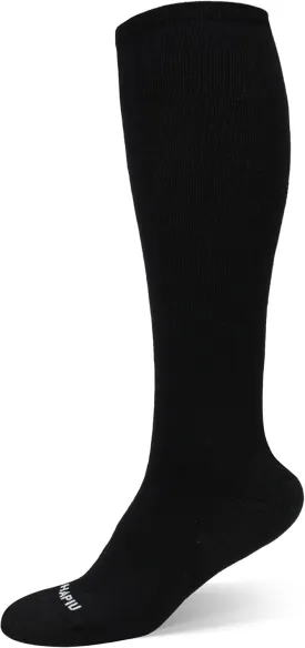 HAPIU Merino Wool Soft Compression Socks for Women & Men, 15-20 mmHg, Plus Size Knee High Stocking for Nurses, Pregnancy, Travel, Flight