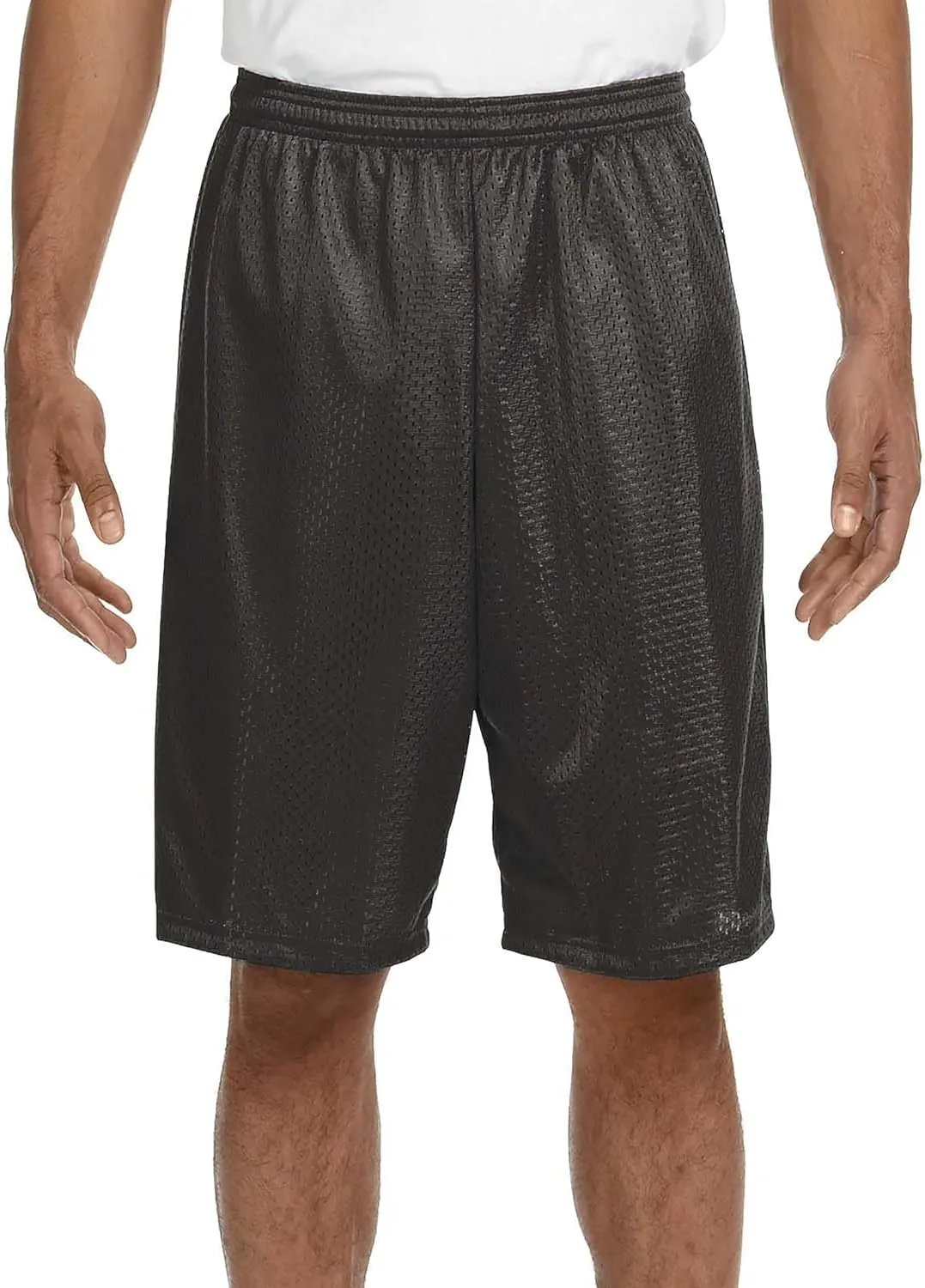 Hat and Beyond Mens Lightweight Basic Mesh Solid Basketball Jersey Workout Fitness Gym Shorts