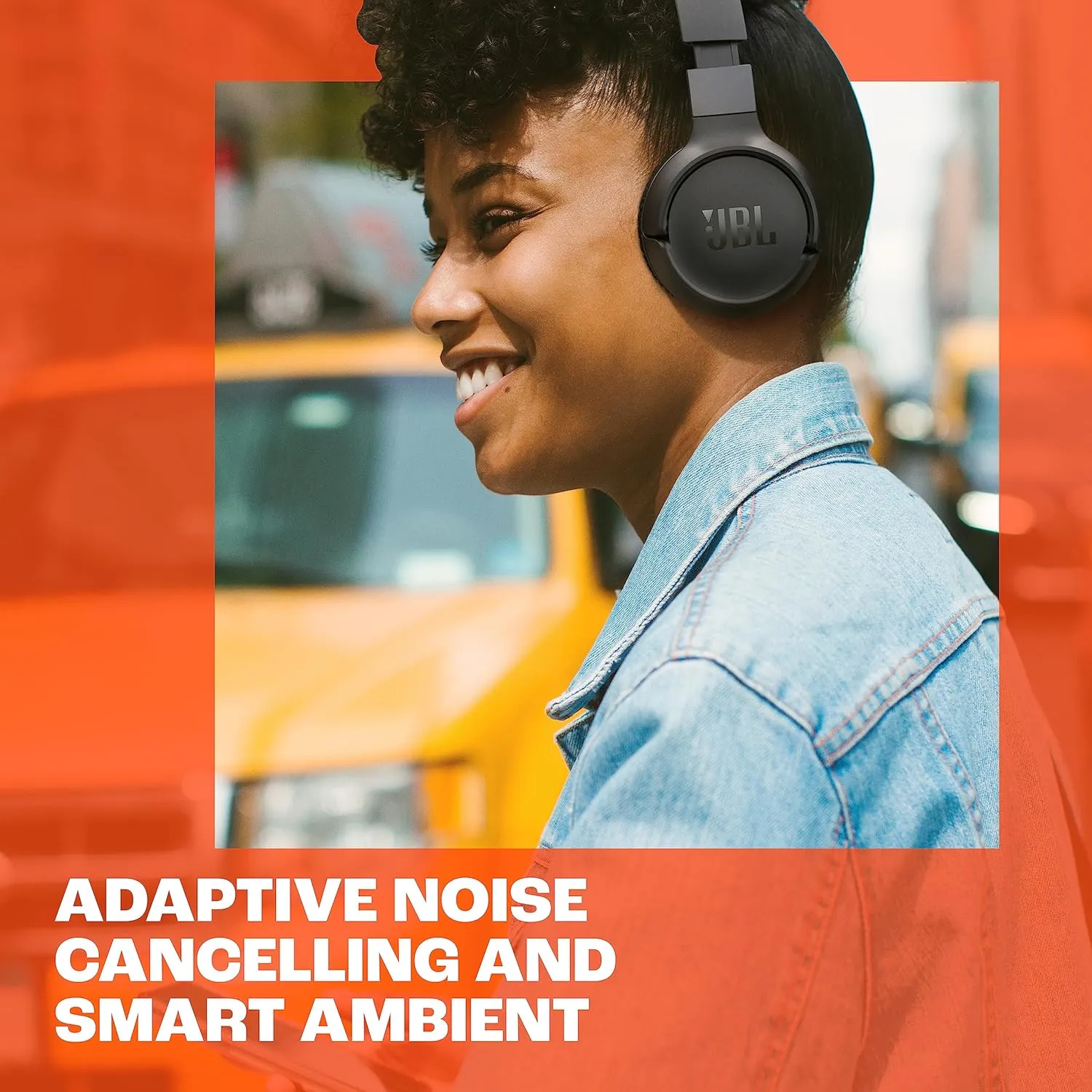 JBL Tune 670NC - Adaptive Noise Cancelling with Smart Ambient Wireless On-Ear Headphones, Up to 70H Battery Life with Speed Charge, Lightweight, Comfortable and Foldable Design (Purple)
