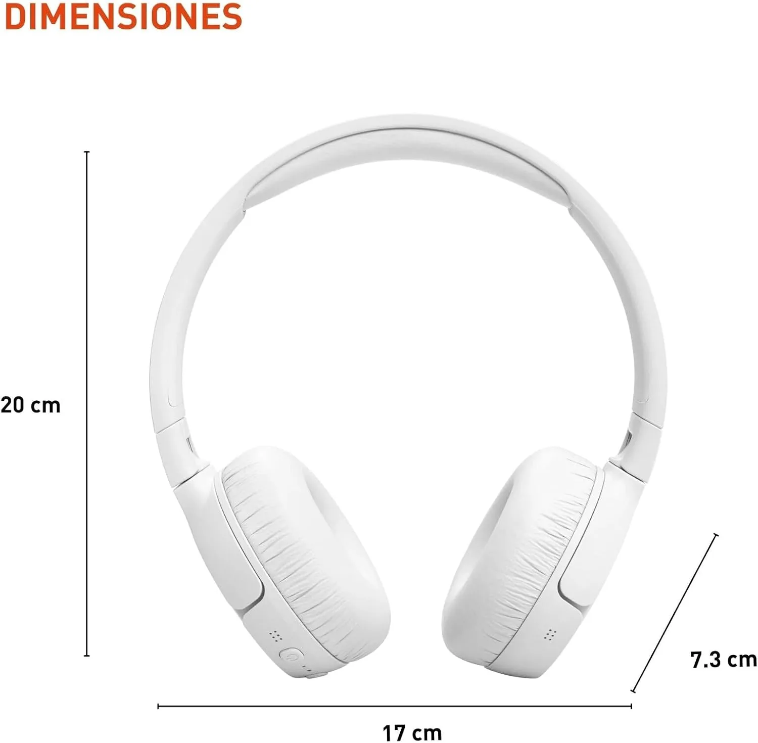 JBL Tune 670NC - Adaptive Noise Cancelling with Smart Ambient Wireless On-Ear Headphones, Up to 70H Battery Life with Speed Charge, Lightweight, Comfortable and Foldable Design (White)