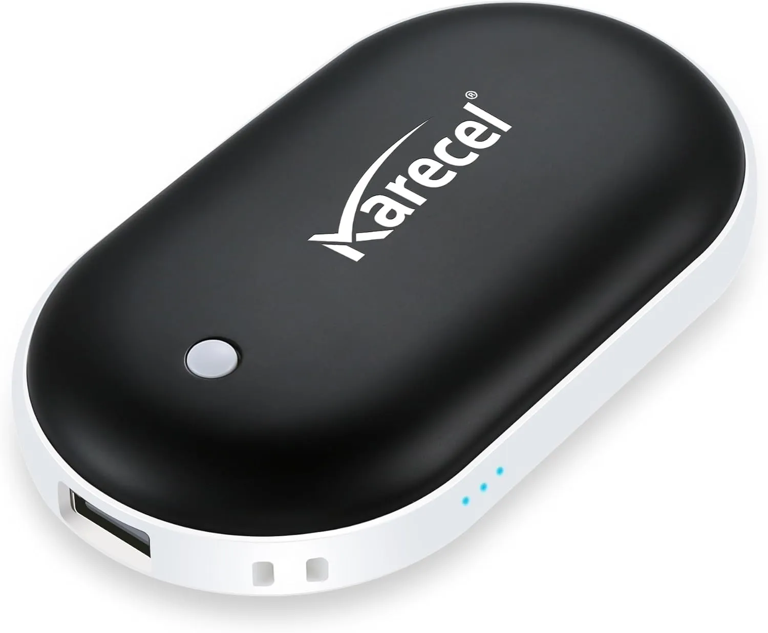 Karecel Rechargeable Hand Warmer, 5200mAh Double-Sided Fast Heating Electric Hand Warmer Power Bank, Up to 11Hrs, 3 Heat Settings, Portable Pocket Heater, Best Gifts for Women Men, Camping, Golf