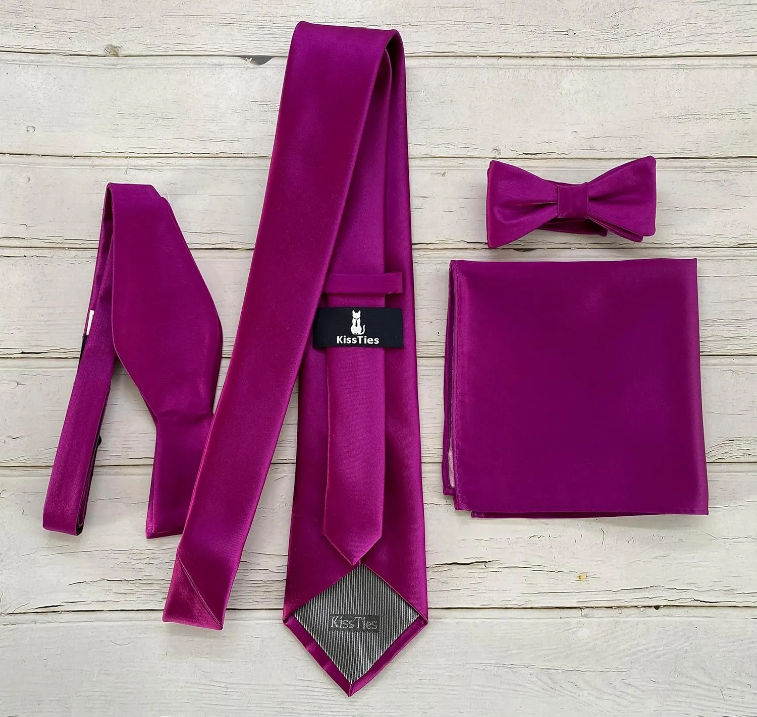 KissTies Boys Tie Satin Necktie For Teens Ties   Gift Box