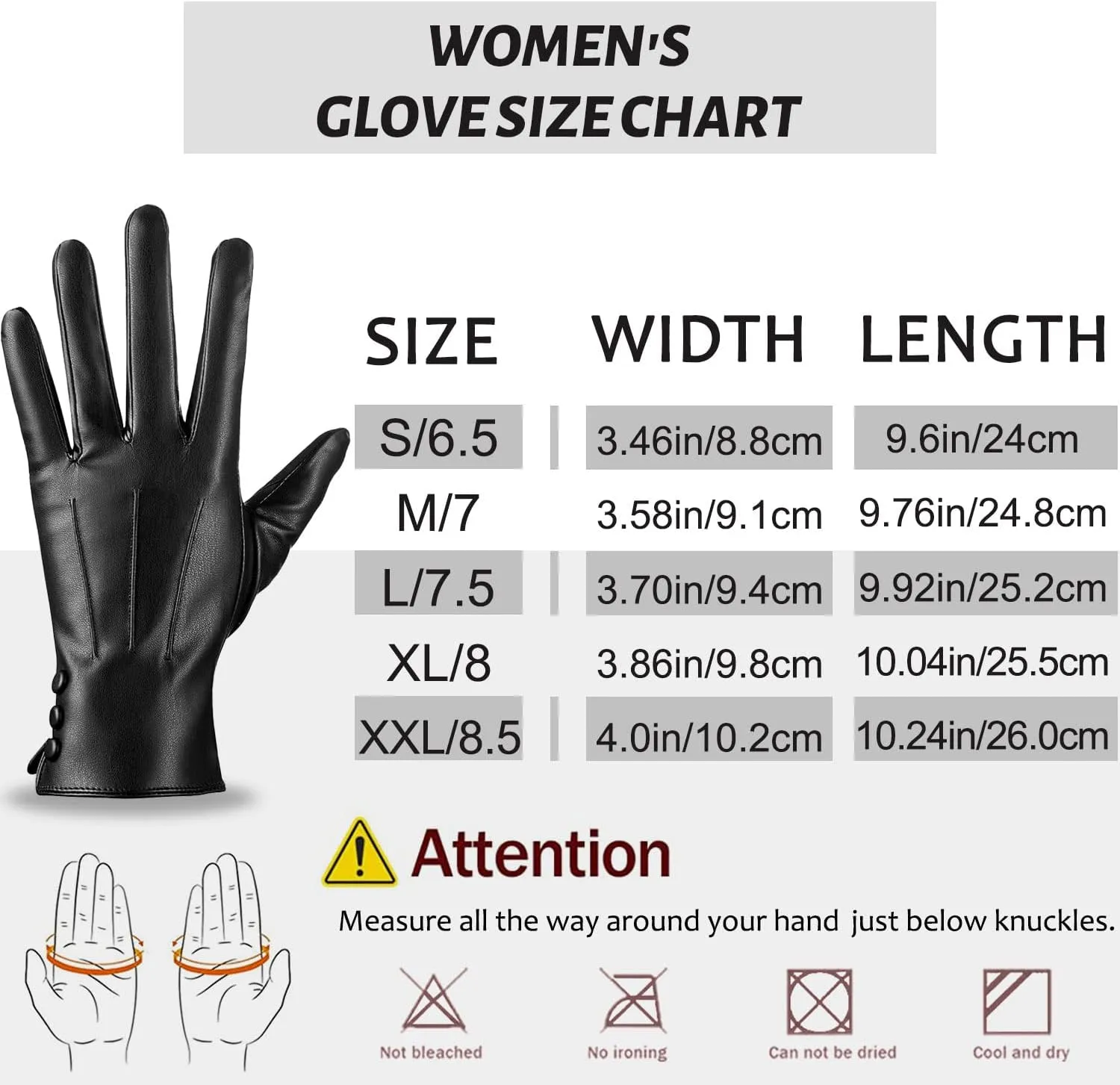 Leather Gloves for Women Winter Warm Gloves Touch Screen Warm Wool Lined Texting Driving Gloves