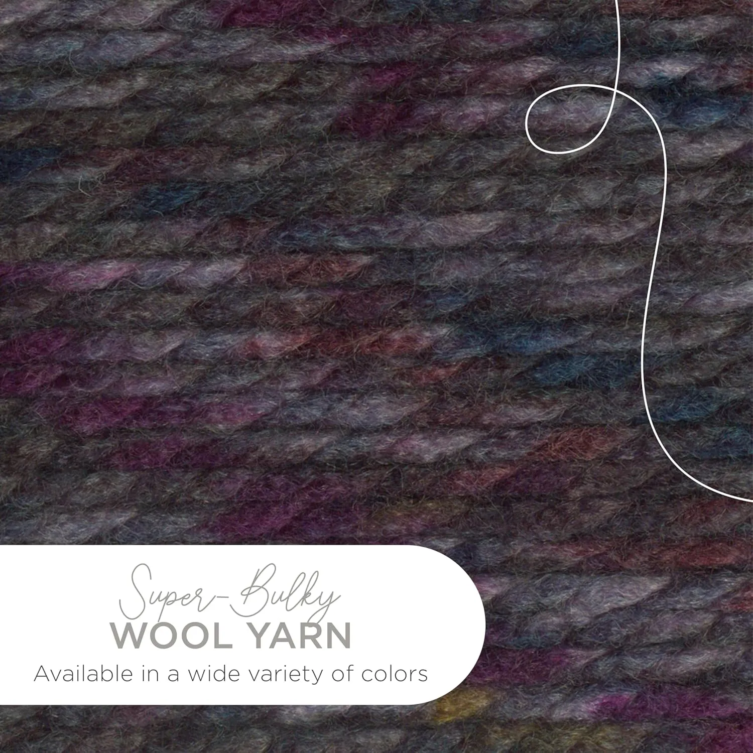 Lion Brand Yarn Wool-Ease Thick & Quick Yarn, Soft and Bulky Yarn for Knitting, Crocheting, and Crafting, 1 Skein, Abalone