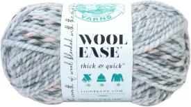 Lion Brand Yarn Wool-Ease Thick & Quick Yarn, Soft and Bulky Yarn for Knitting, Crocheting, and Crafting, 1 Skein, Arctic Ice