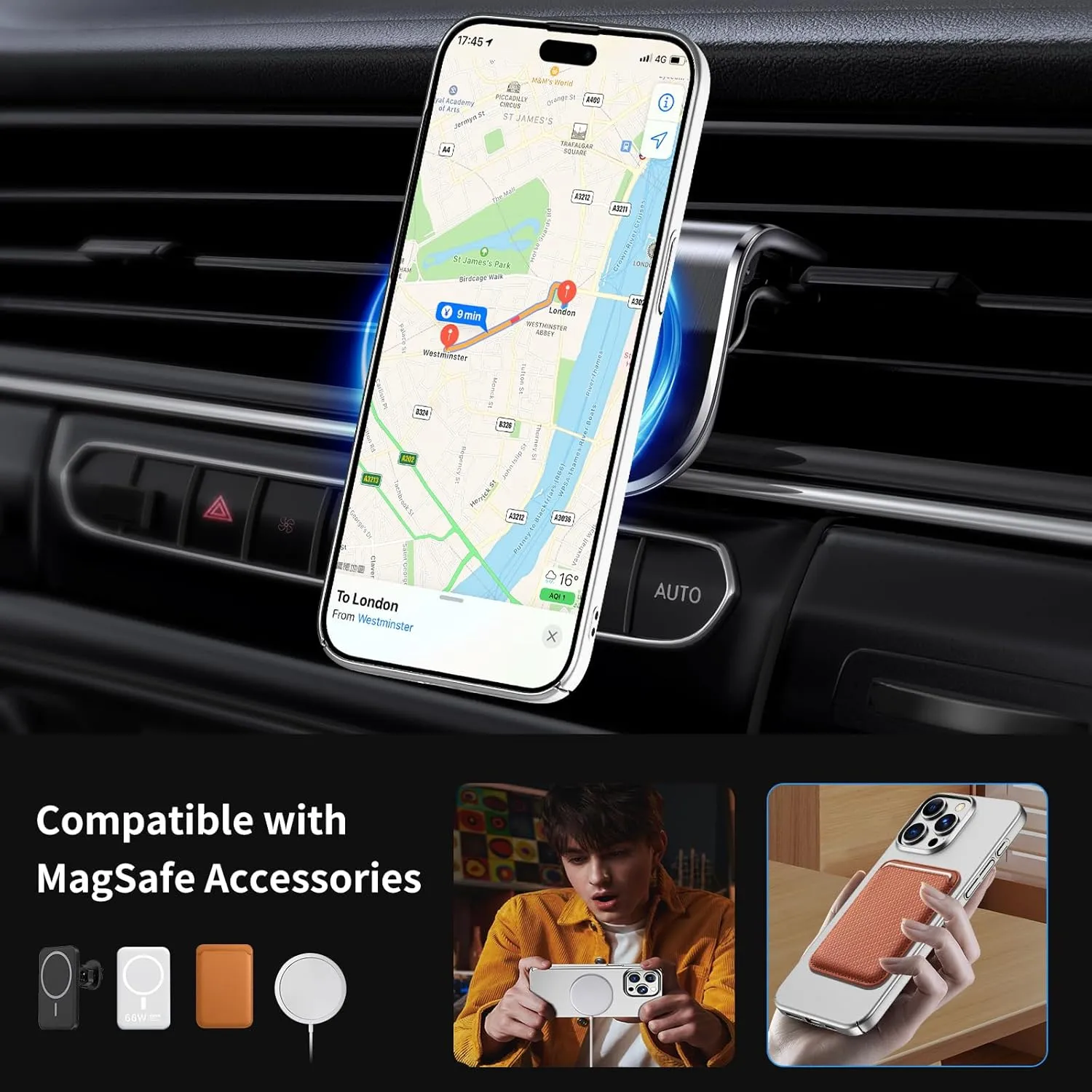 Magnetic Ultra Thin Frosted Designed for iPhone 14 Pro Max Phone Case 6.7 inch(2022) Slim Minimalist Lightweight Matte Hard PC Compatible with MagSafe Cover Protective Bumper Case- Silvery