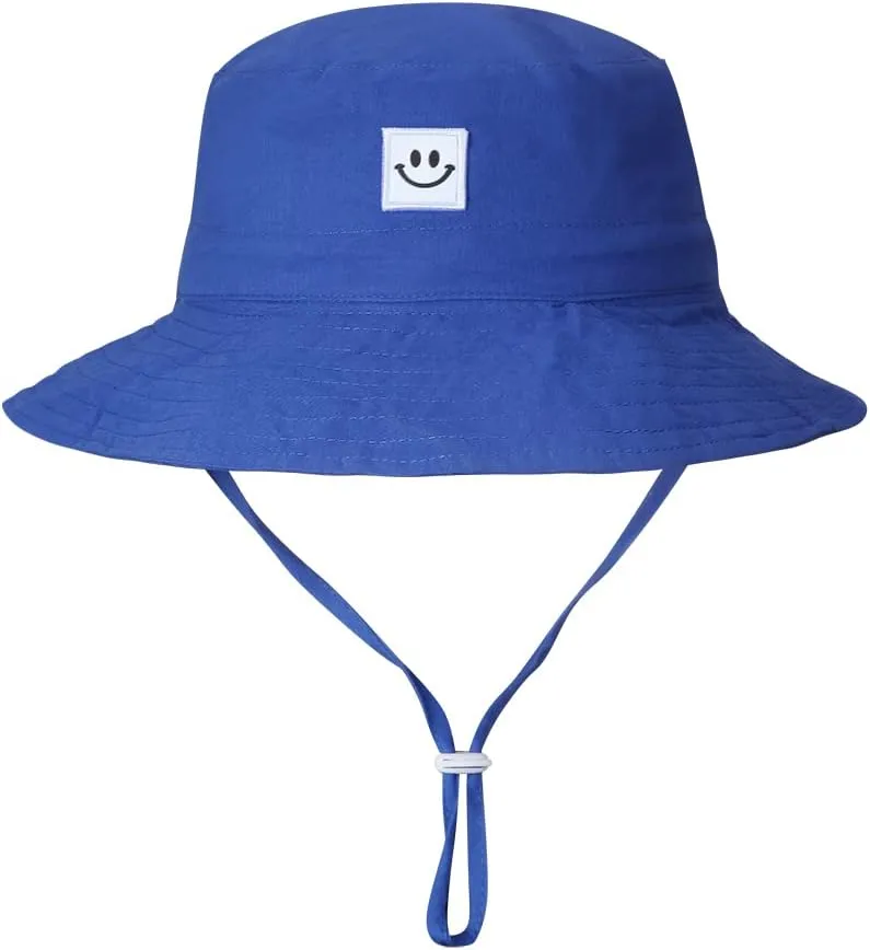MaxNova Baby Sun Hat Smile Face UPF 50  Toddler Bucket Hat for Boys Girls 0-7 Years