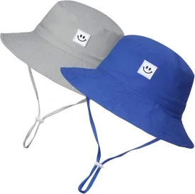 MaxNova Baby Sun Hat Smile Face UPF 50  Toddler Bucket Hat for Boys Girls 0-7 Years