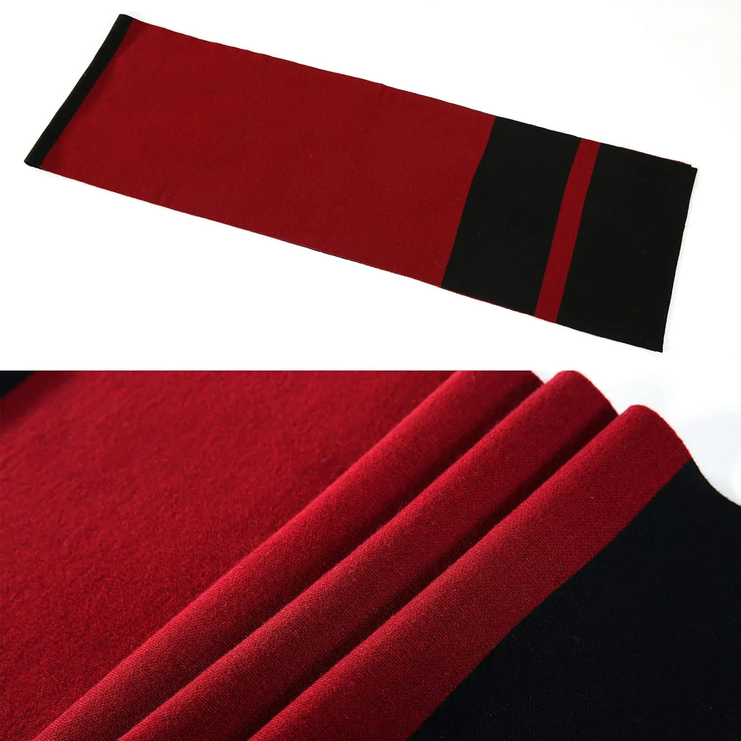 Men Winter Cashmere Scarf Wool Soft Warm Knitted Casual Scarves for Men