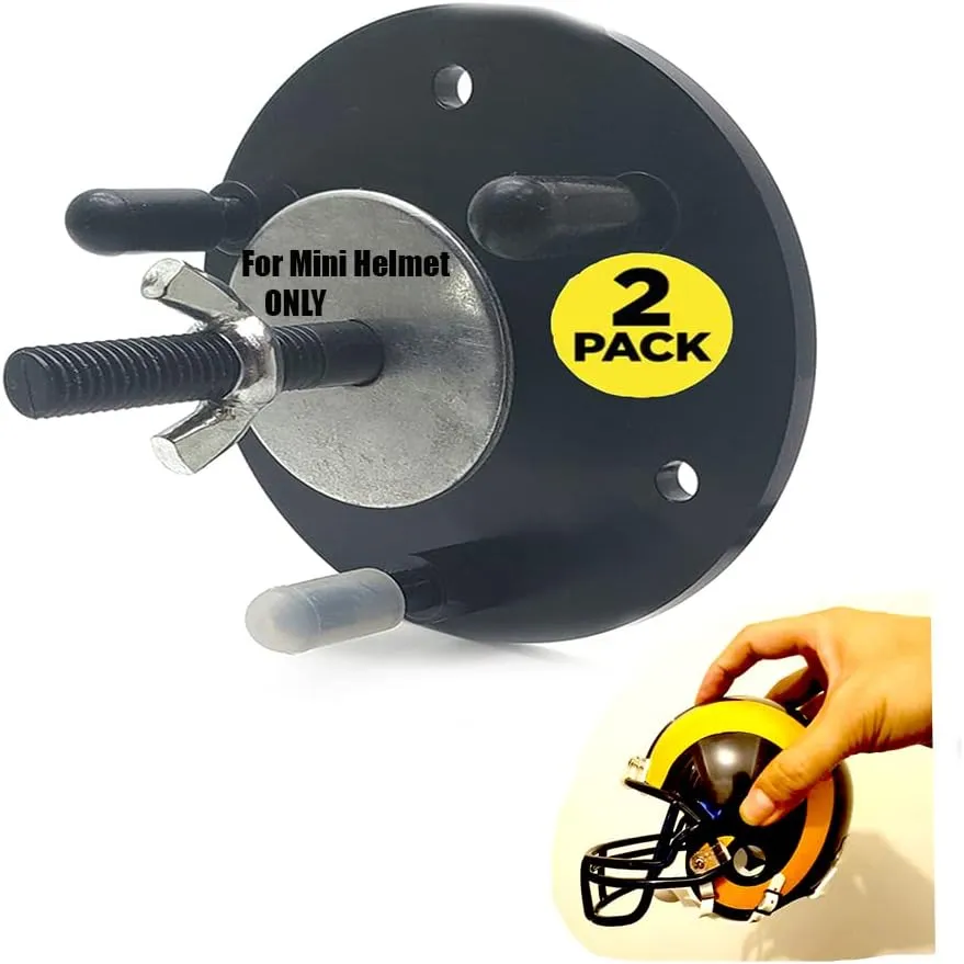 Mini Football Helmet Wall Mount Display Floating Hover for Mini Size Hidden 2, 4, 8 Pack