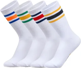 MK SOCKS Cotton Athletic Sports Running Retro Cute Matching School Crew Socks For Men/Women