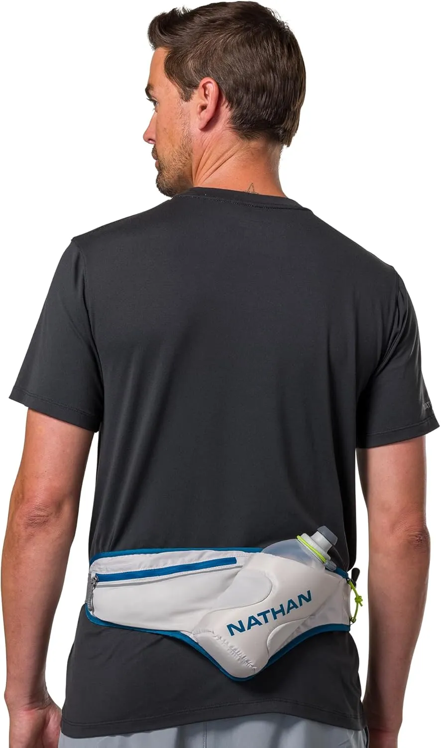 Nathan Peak Hydration Waist Pack with Storage Area & Run Flask 18oz  Running, Hiking, Camping, Cycling