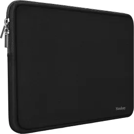 Naukay Laptop Sleeve Case, 15.6 Inch,Resistant Neoprene Notebook Computer Pocket Case/Tablet Briefcase Carrying Bag Compatible Asus/Dell/Fujitsu/HP/Sony/Toshiba/Acer- (Black)