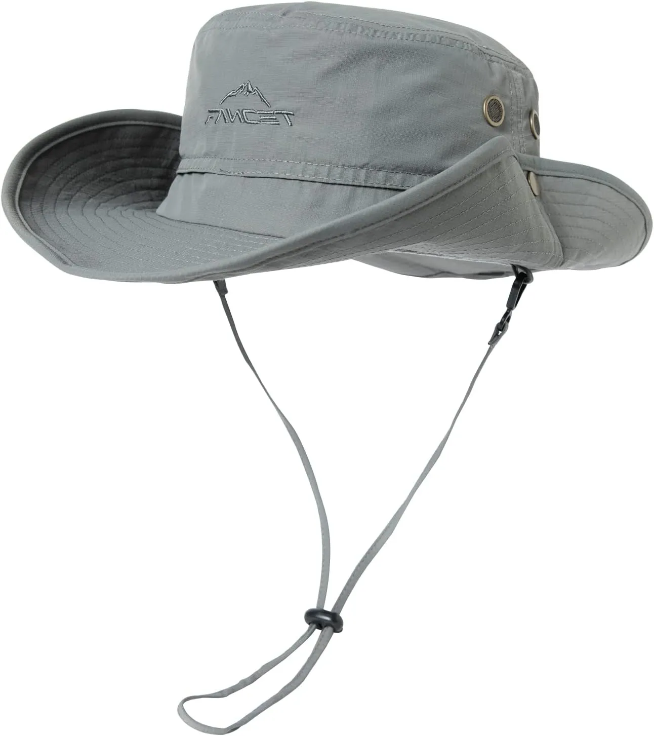 Oversize XL XXL Large Wide Brim Waterproof UPF 50  Bucket Sun Summer Travel Fishing Hiking Fisherman Hat Detachable Chin