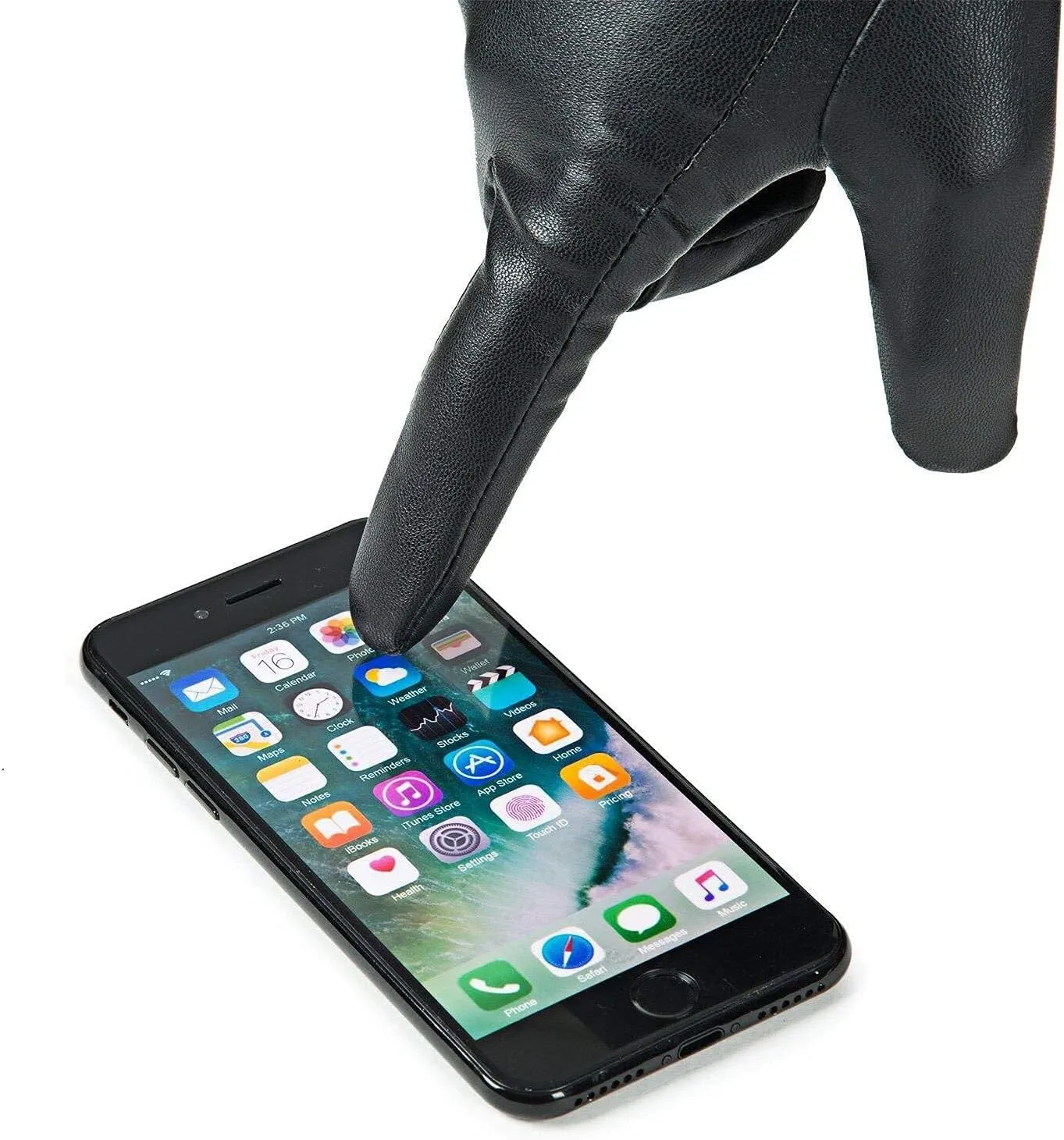 REDESS Winter Leather Gloves for Women, Wool Fleece Lined Warm Gloves, Touchscreen Texting Thick Thermal Snow Driving Gloves
