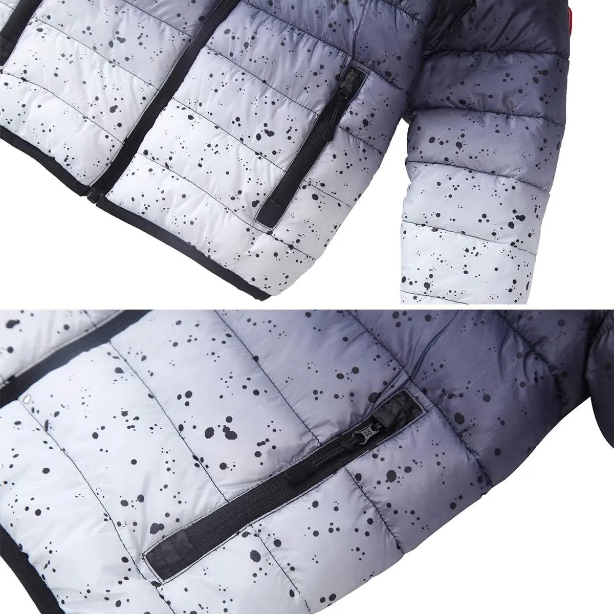 Rokka&Rolla Boys' Reversible Lightweight Puffer Jacket Hooded Water-Resistant Winter Coat