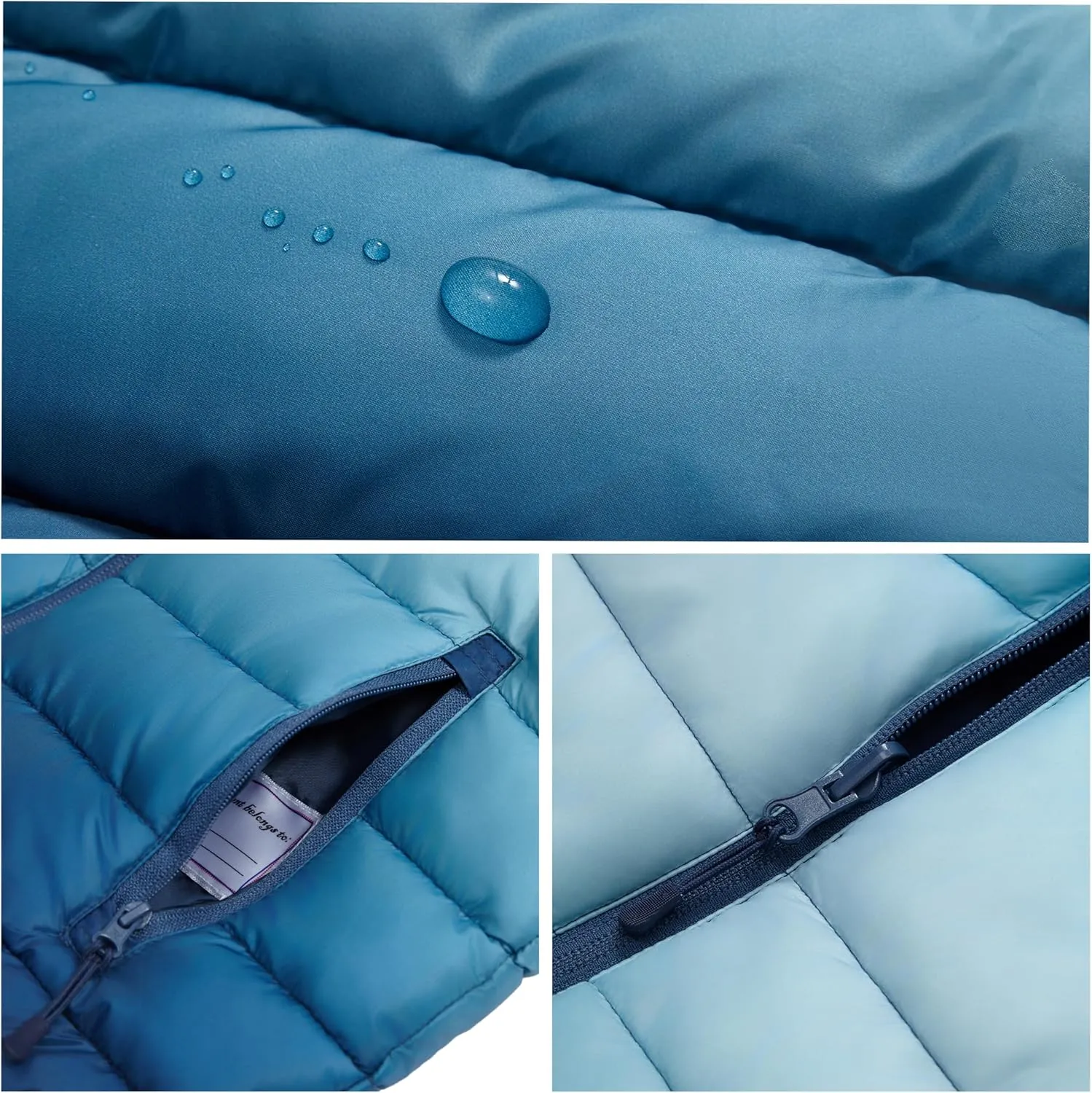 Rokka&Rolla Boys' Reversible Lightweight Puffer Jacket Hooded Water-Resistant Winter Coat