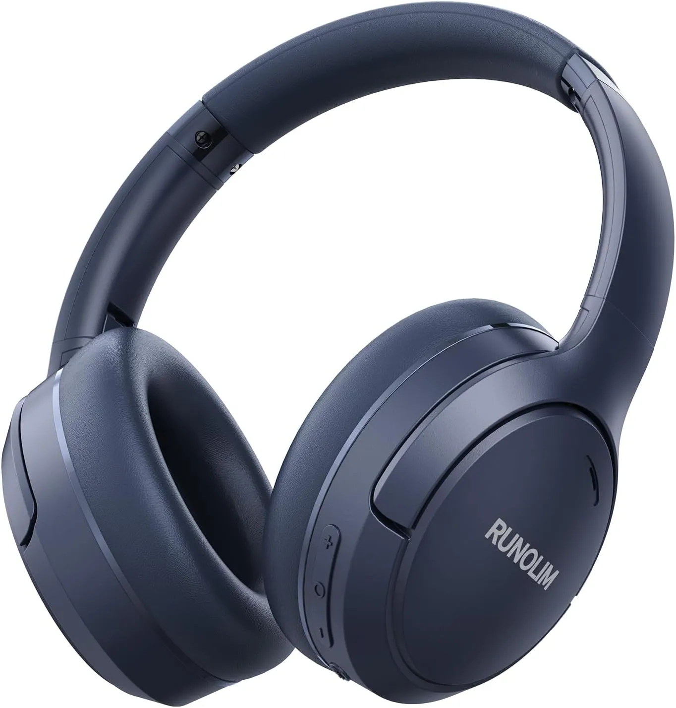 RUNOLIM Hybrid Active Noise Cancelling Headphones, 65H Playtime, Built-in Microphone, Bluetooth Wireless Over Ear Foldable Headphones with HiFi Audio, Home Travel Office