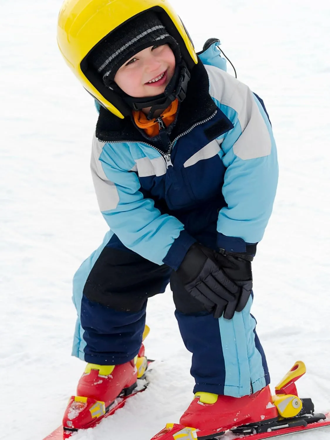SATINIOR 2 Pairs Kids Waterproof Winter Snow Gloves Ski Gloves for Boy Girl Outdoor Warm Thickening Snowboard
