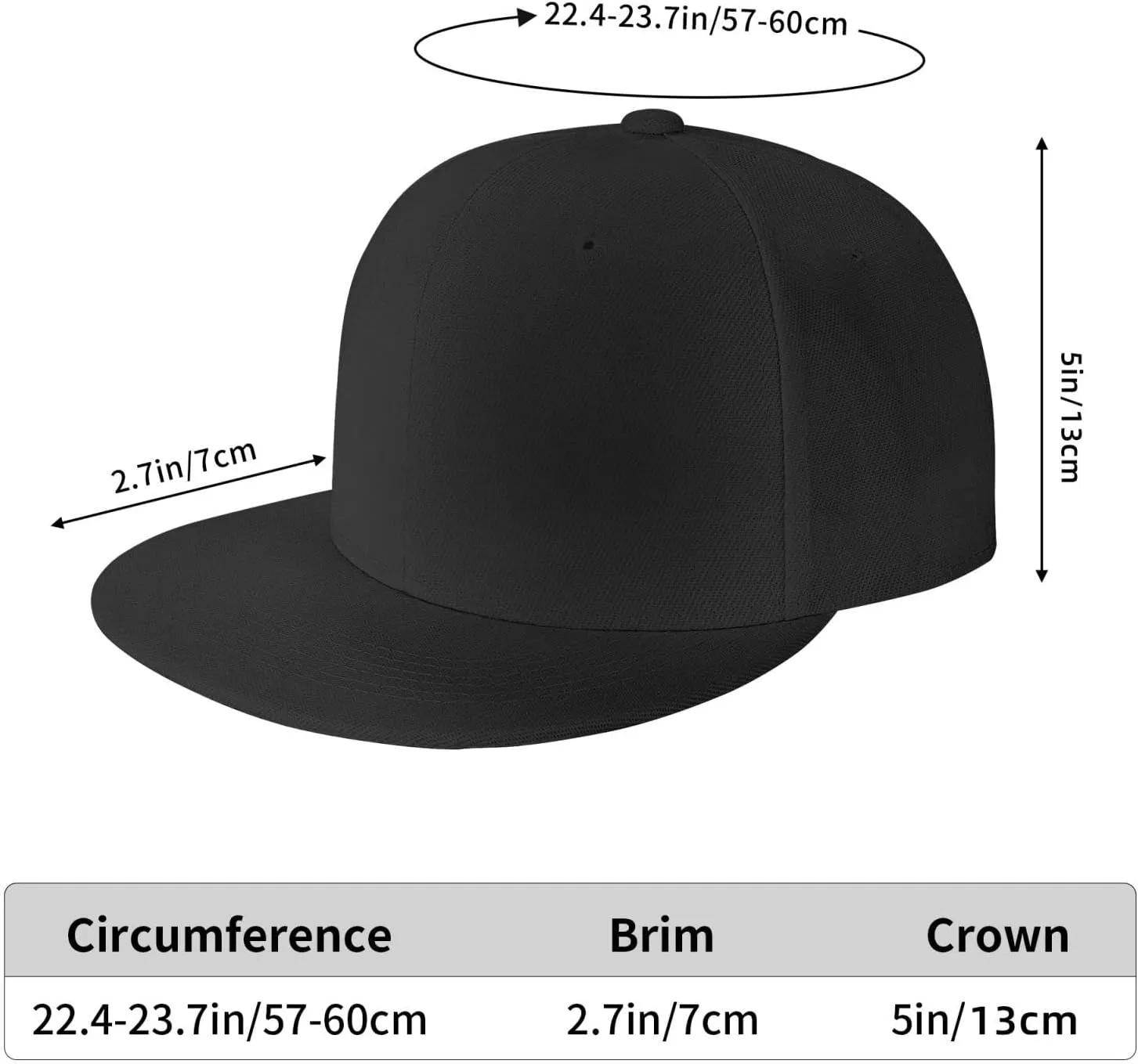 Snapback Hats for Men Women Custom Hat Flat Bill Baseball Cap Personalized Text Image Logo