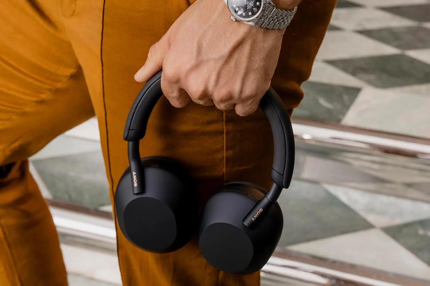 Sony WH-1000XM5 Premium Noise Canceling Headphones, Auto NC Optimizer, 30-Hour Battery, Alexa Voice Control, Black