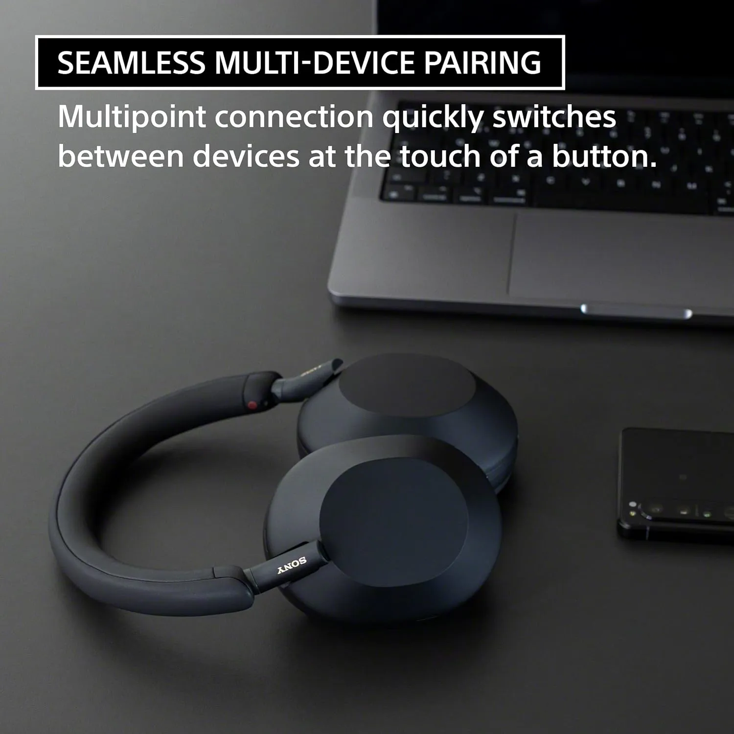 Sony WH-1000XM5 Premium Noise Canceling Headphones, Auto NC Optimizer, 30-Hour Battery, Alexa Voice Control, Midnight Blue