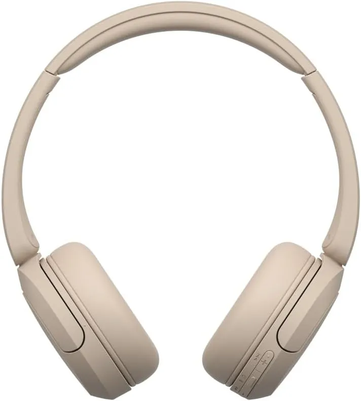 Sony WH-CH520 Wireless Headphones Bluetooth On-Ear Headset with Microphone, Cappuccino