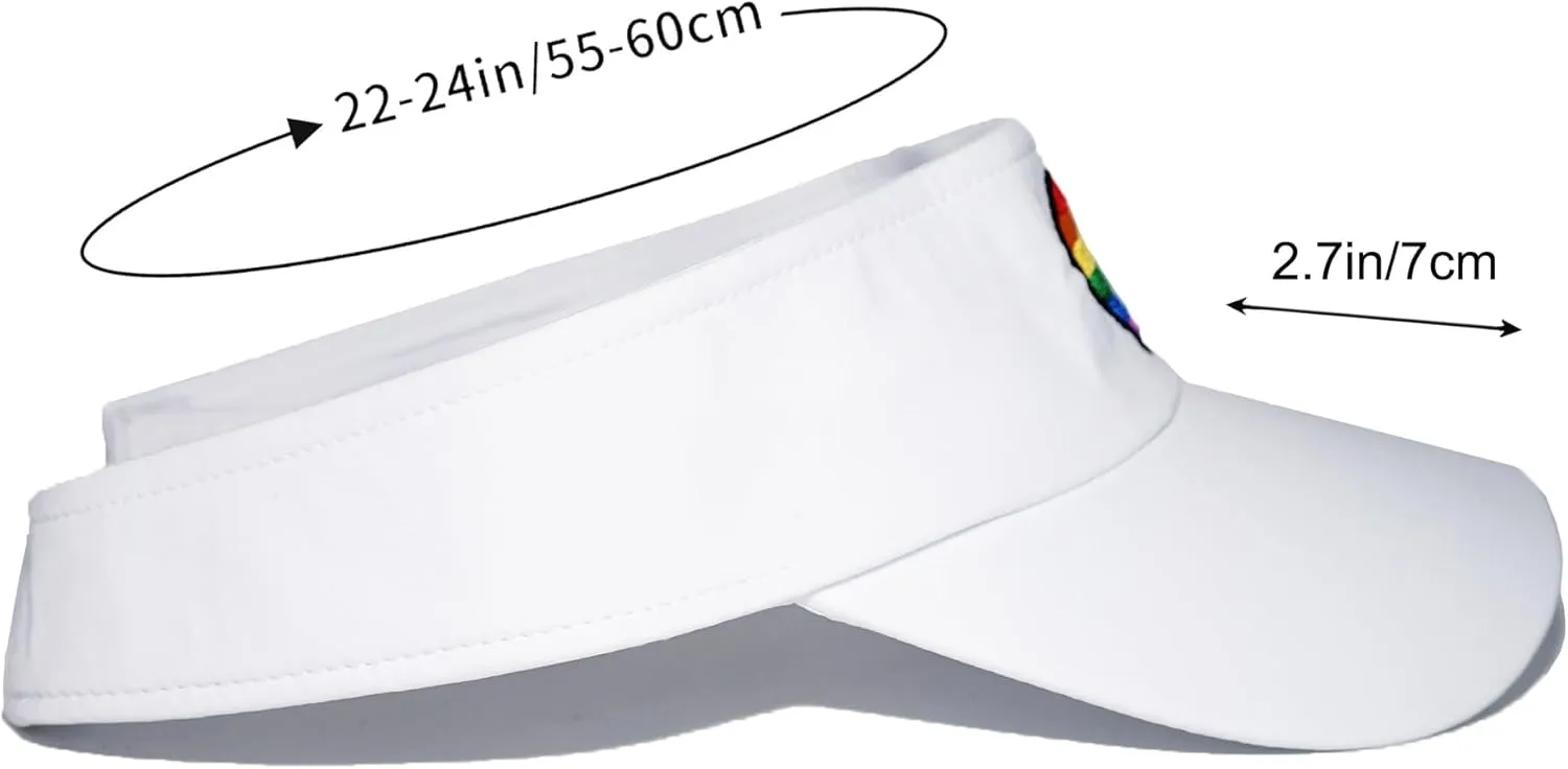 Sports Sun Visors for Women Men, Embroidered Visor Hat for Running, Tennis, Golf, Pickleball