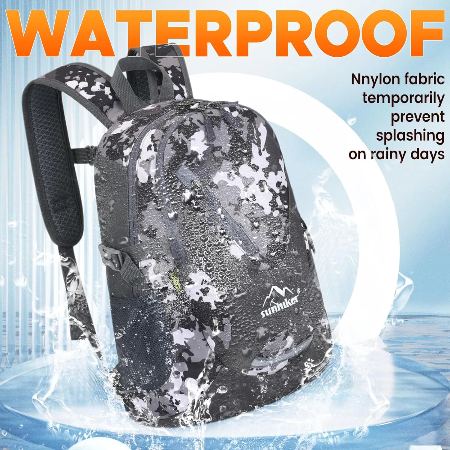sunhiker Small Cycling Hiking Backpack Water Resistant Travel Backpack Lightweight Daypack M0714 20-25L