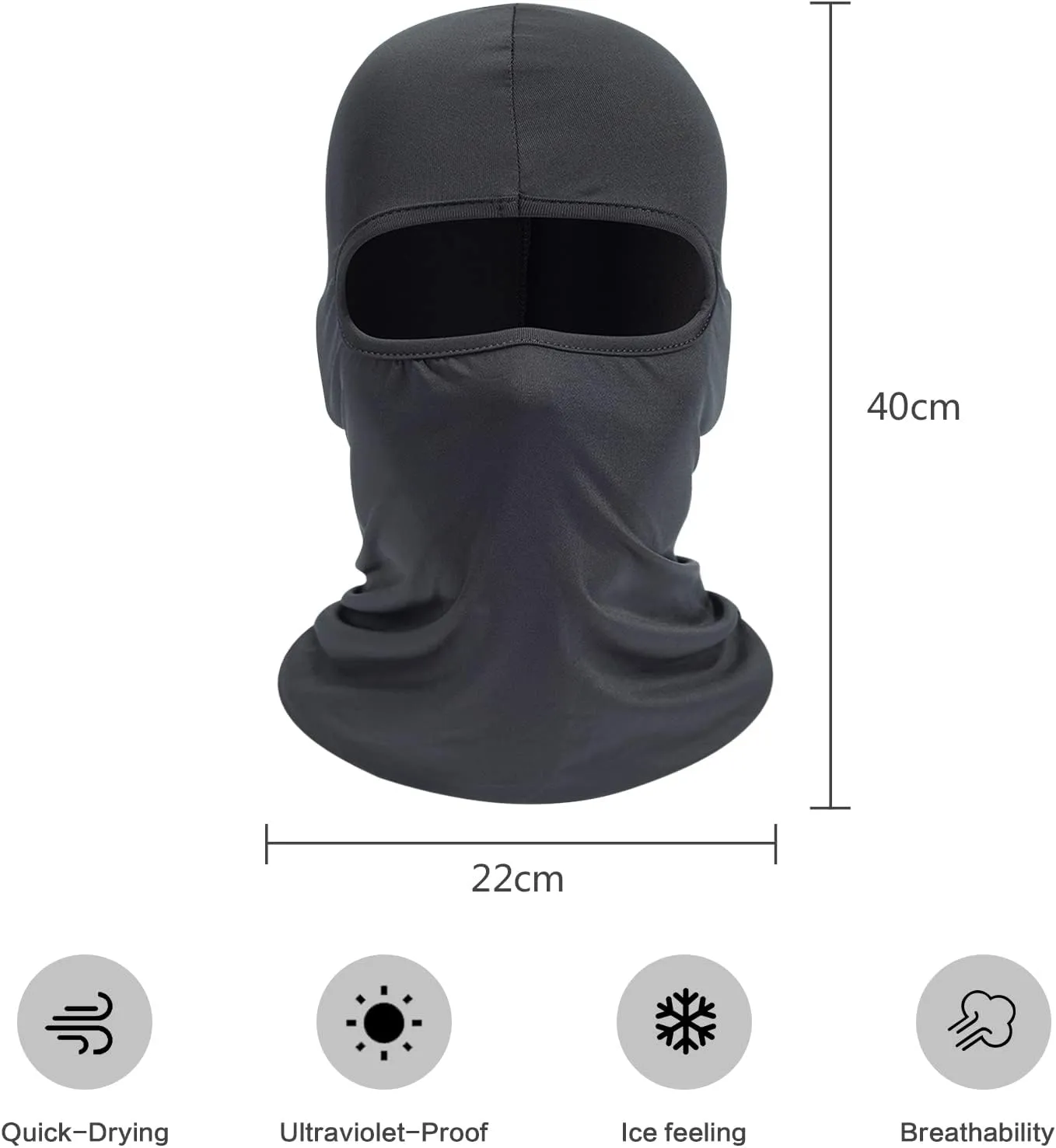 SUNLAND Balaclava Face Mask Motorcycle Cycling Bike Ski Bandana Hiking Skateboard Head Sock 3 Pack