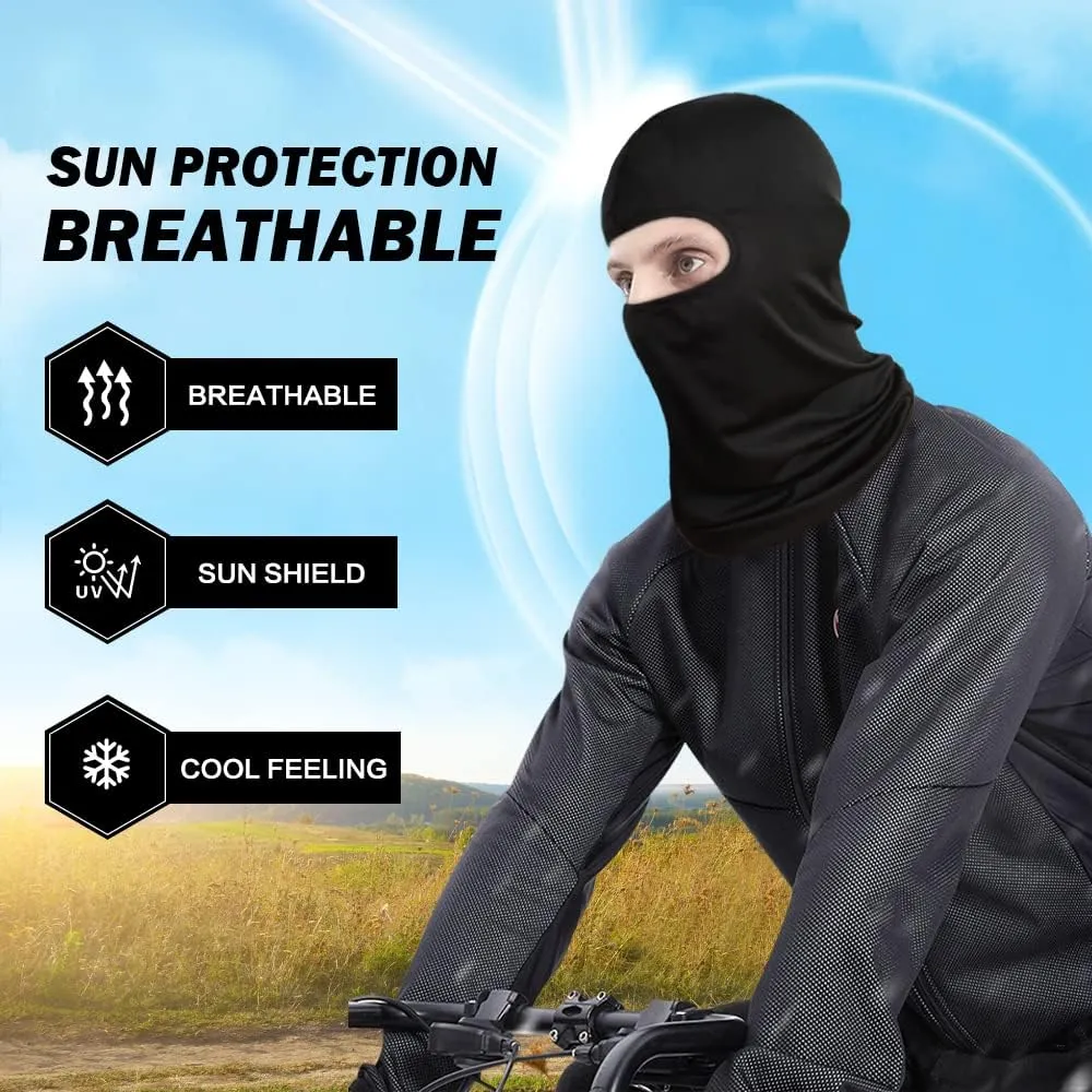 SUNLAND Balaclava Face Mask Motorcycle Cycling Bike Ski Bandana Hiking Skateboard Head Sock 3 Pack
