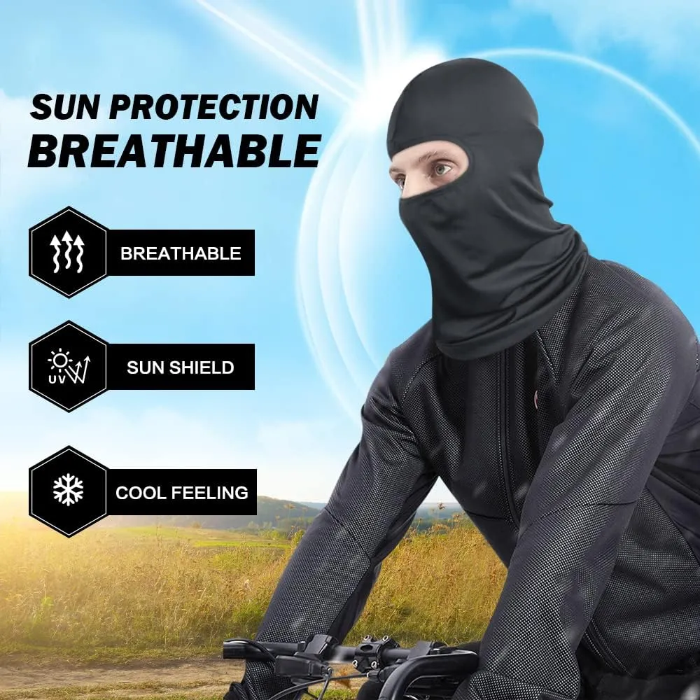 SUNLAND Balaclava Face Mask Motorcycle Cycling Bike Ski Bandana Hiking Skateboard Head Sock 3 Pack