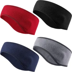 Syhood BBTO 4 Pcs kids ear muffs Winter Ear Warmer Fleece Headband for boys Child Outside Sporting Running