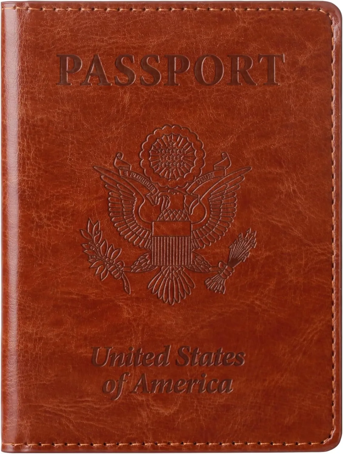 TIGARI Passport Holder for Travel Women Men, PU Leather Passport Wallet Cover Case, Water Resistant Protected Travel Document Holder, Family Vacation Plane Cruise Travel Essentials