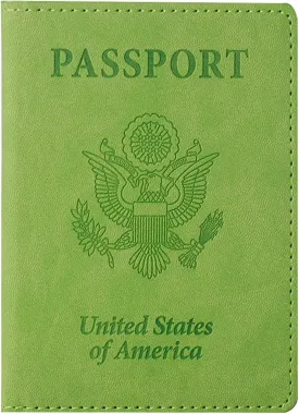 TIGARI Passport Holder for Travel Women Men, PU Leather Passport Wallet Cover Case, Water Resistant Protected Travel Document Holder, Family Vacation Plane Cruise Travel Essentials
