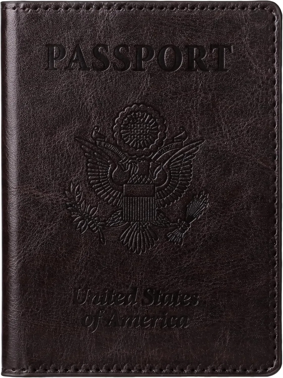 TIGARI Passport Holder for Travel Women Men, PU Leather Passport Wallet Cover Case, Water Resistant Protected Travel Document Holder, Family Vacation Plane Cruise Travel Essentials