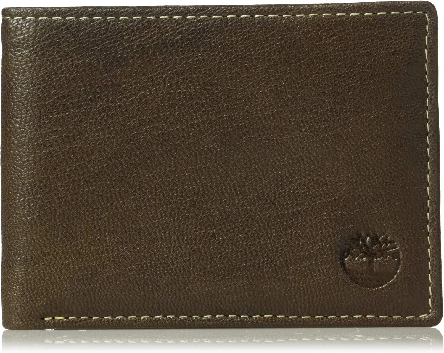 Timberland Men's RFID Blocking Wallet  Genuine Leather Passcase with Removable ID Holder, 6 Card Slots, 2 Billfold Pockets, Slim Design, Dark Brown, One Size