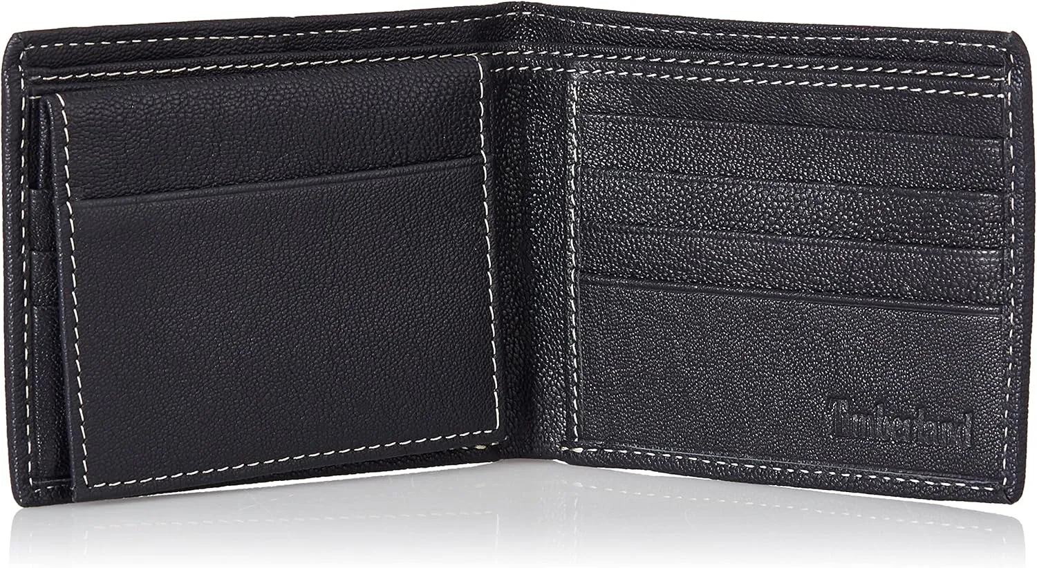 Timberland Men's RFID Blocking Wallet  Genuine Leather Passcase with Removable ID Holder, 6 Card Slots, 2 Billfold Pockets, Slim Design, Navy Blue, One Size