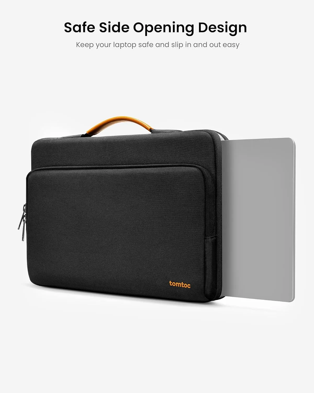tomtoc 360 Protective Laptop Carrying Case for 13-inch New Surface Pro 11th, Copilot PC 2024, Surface Pro 10/9/8/X with Signature Keyboard/X Keyboard, Water-Resistant Laptop Sleeve, Black