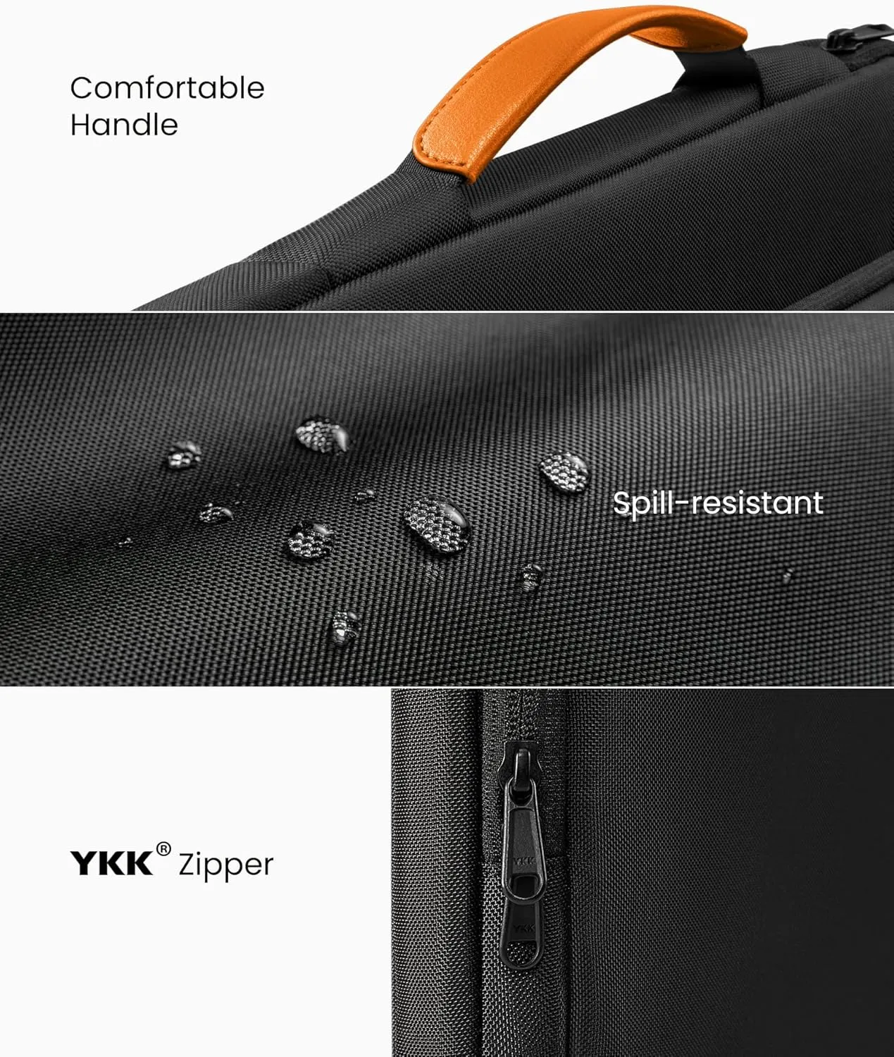 tomtoc 360 Protective Laptop Carrying Case for 2024 New 16-inch MacBook Pro M4/M3/M2/M1 Pro/Max 2024-2019, Water-Resistant Laptop Bag Sleeve with Accessory Pocket for The New Razer Blade 15