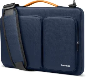tomtoc 360 Protective Laptop Shoulder Bag for 16-inch MacBook Pro M4/M3/M2/M1 Pro/Max A3403 A3186 A2991 A2485 2024-2019, Water-resistant Sleeve for Dell XPS 15 Surface Book 3 The New Razer Blade 16