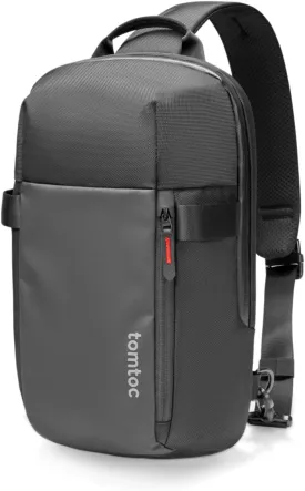 tomtoc Sling Bag Crossbody Backpack EDC Daypack for Men Women Minimalist Chest Shoulder bag for 2024 New 14" MacBook Pro, 13" MacBook Air, 11" iPad Air, Daily Use, Work, Travel - S Size