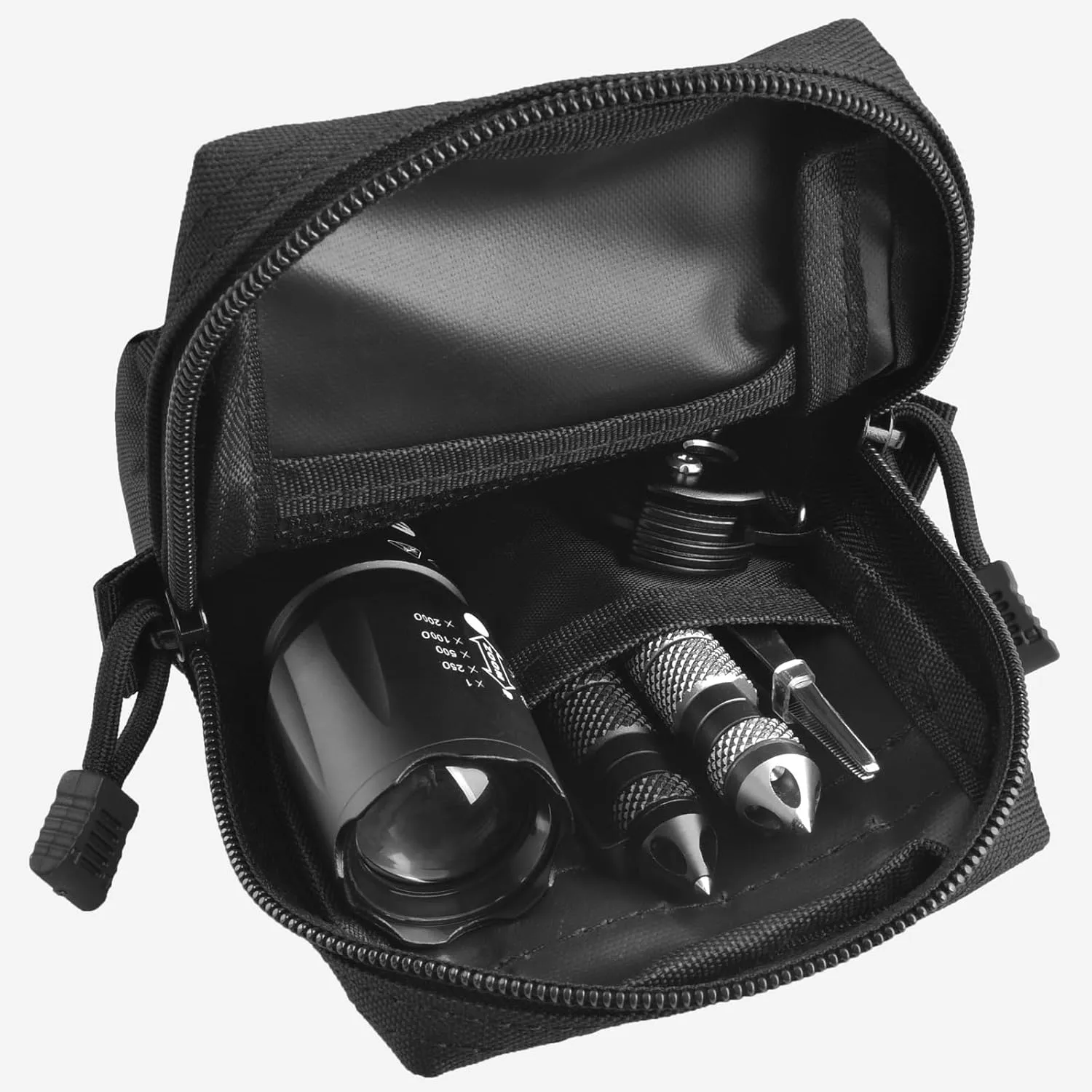 TRIWONDER Tactical Phone Pouch Molle, Smartphone Holster Bag EDC Utility Cellphone Lock Card Holder Organizer Fit for Waist Belt Case