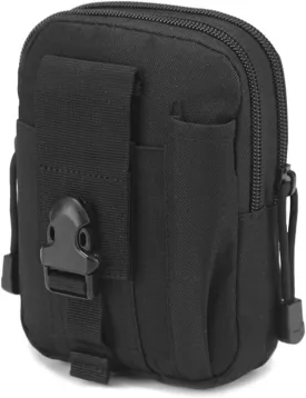 TRIWONDER Tactical Phone Pouch Molle, Smartphone Holster Bag EDC Utility Cellphone Lock Card Holder Organizer Fit for Waist Belt Case