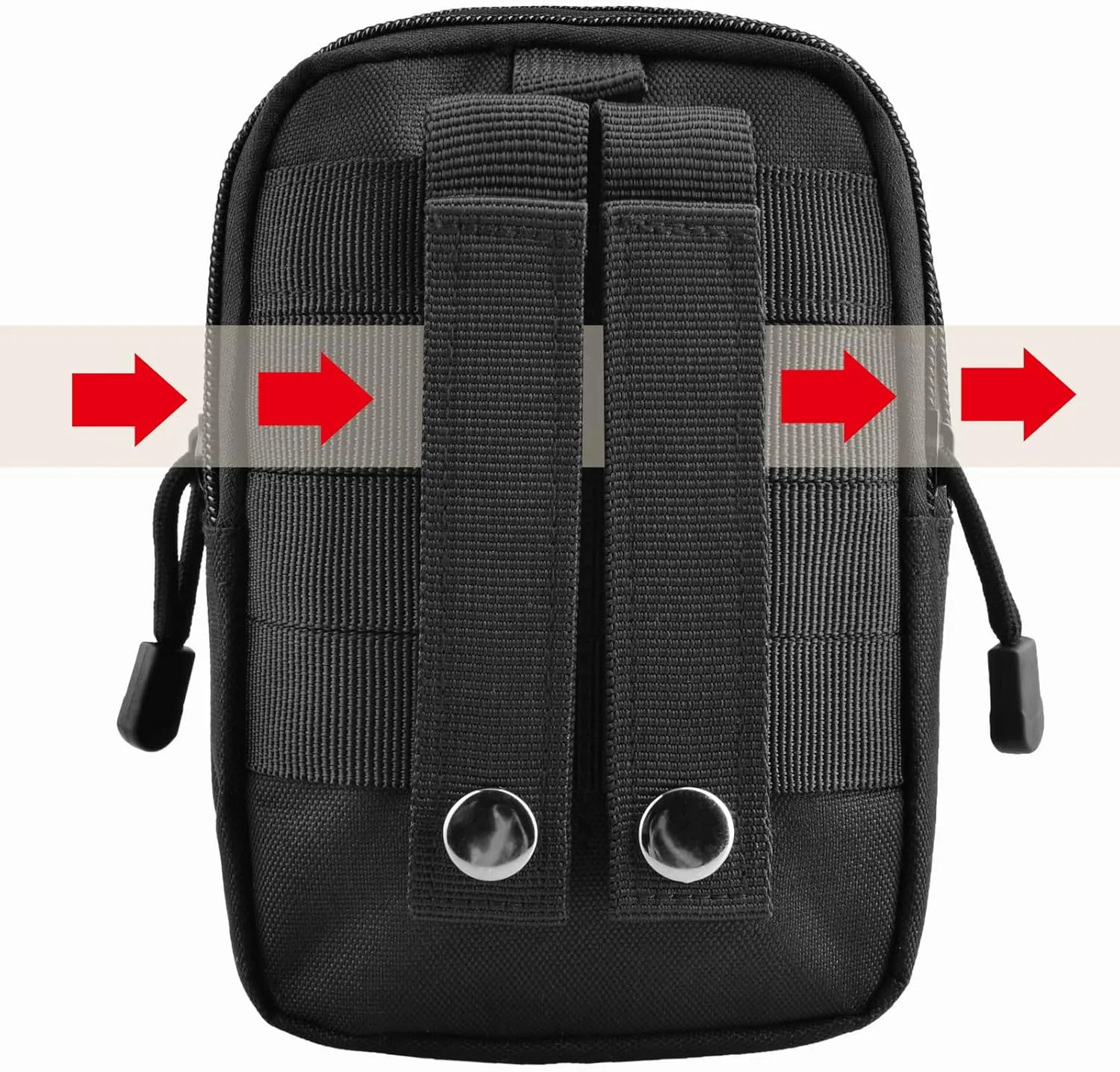 TRIWONDER Tactical Phone Pouch Molle, Smartphone Holster Bag EDC Utility Cellphone Lock Card Holder Organizer Fit for Waist Belt Case