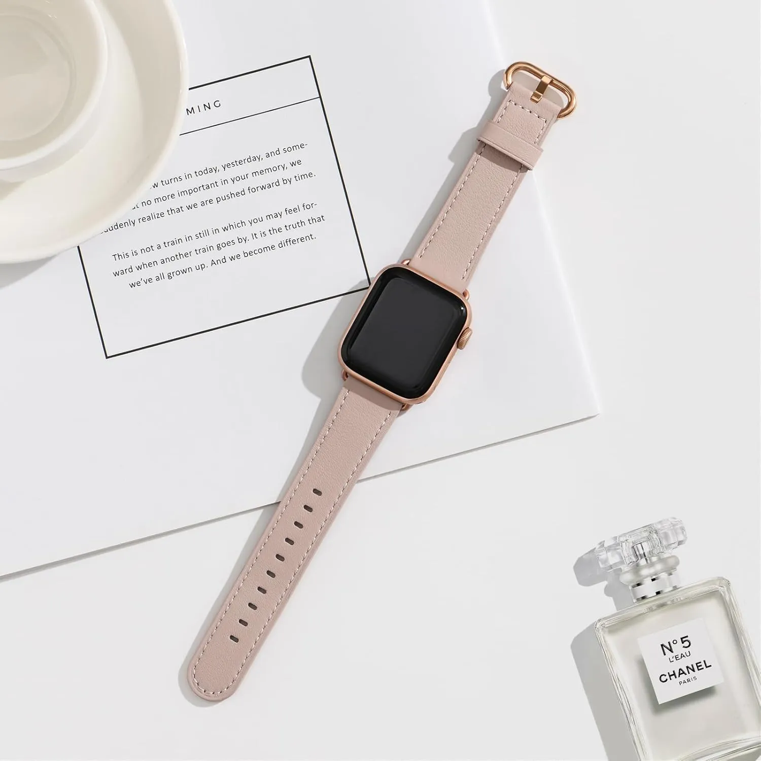 WFEAGL Compatible with Apple Watch Band 41mm 40mm 38mm 45mm 46mm 44mm 42mm Women, Top Genuine Leather Band Replacement Strap for iWatch Band Series SE SE2 10 9 8 7 6 5 4 3 2 1